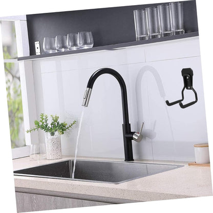 Support - Heavy-duty metal wall hook - Black mounting hooks for bicycles, ladders, and bulky items. Durable and easy to install for home and workshop storage. - Image 5