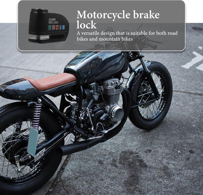 Brake disc lock with alarm - With reminder cable - 7 mm - Motorcycle lock - Scooter lock - Image 3