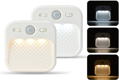 Night light - Night light plug - Children's night light - Night light with motion detector - With 3 detection modes - Rechargeable - 3 light colors - With adjustable brightness - For stairs - Hallway - Children's room - Bedroom - Image 5