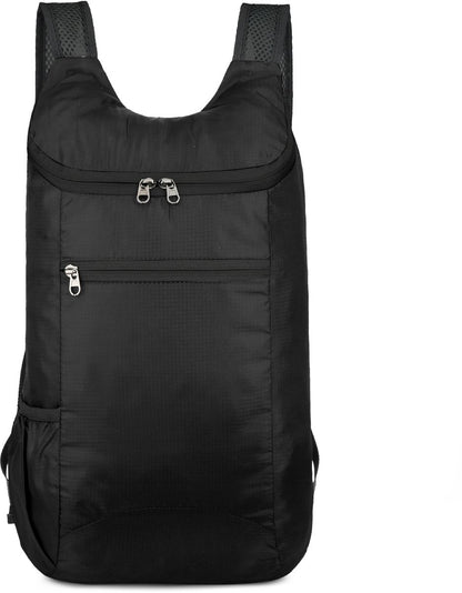 Backpack - Women's Backpack - Men's Backpack - Foldable Hiking Backpack - Personalized Outdoor Travel Bag - Sports Bag - Men's Gym Bag - Lightweight (Black, One Size) - Image 2