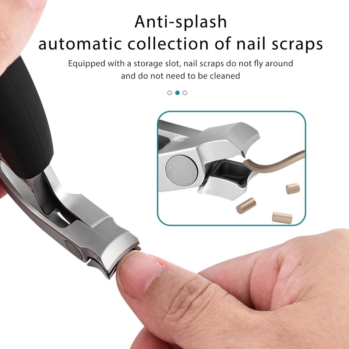 Nail Clippers - Nail Clippers for Seniors - Wide-Opening Angled Nail Clippers - Stainless Steel Nail Clippers - Premium Easy-Grip Nail Clippers - Christmas Gift - New Year's Gift - Nail Care for Seniors - Image 2