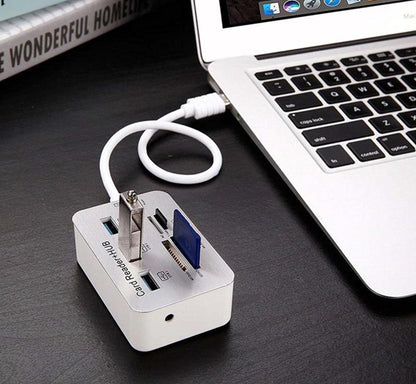 USB 3.0 Hub with 3-Port Splitter and Memory Card Reader - SD/TF/Micro SD Card Reader - USB 3.0 Hub - Image 5
