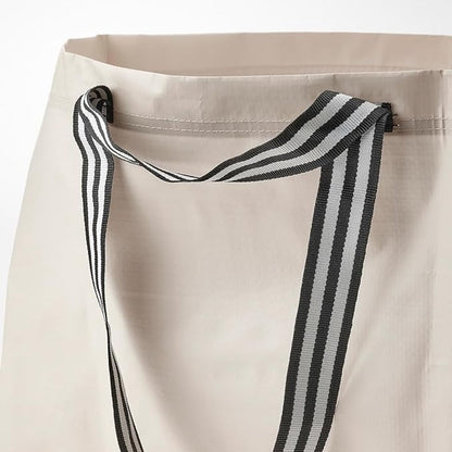 10 IKEA-style quality tote bags, shopping bags, large size, polypropylene, 68 x 36 cm, light beige, size L. - Image 2