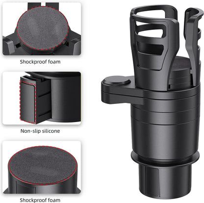 Universal 4-in-1 Car Organizer - Car Seat Organizer - Cup Holder - Drink Holder - Can and Bottle Holder - Car Accessories - High Quality - Coffee Holder - Foldable - Sturdy and Durable - Car Travel - Image 3