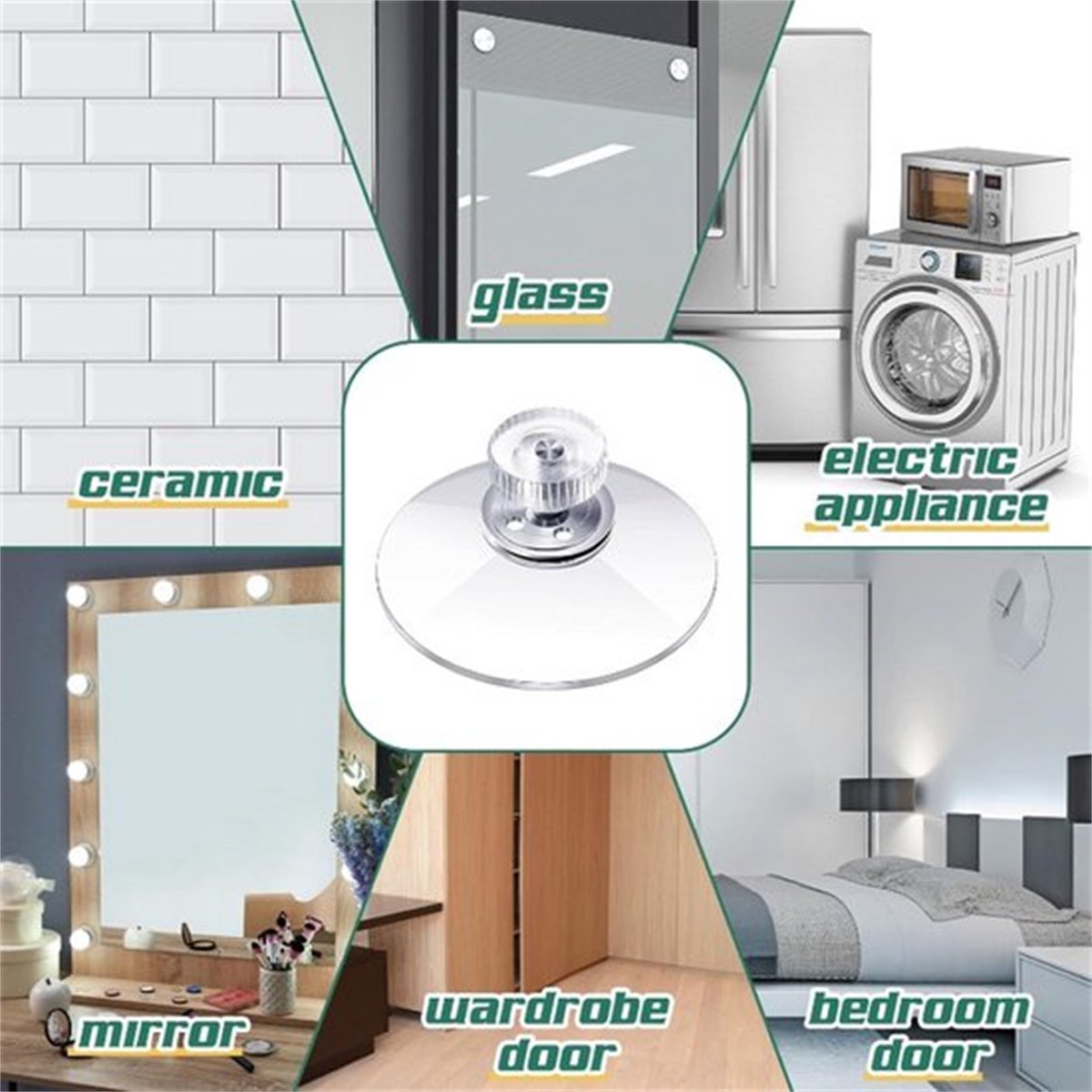 10 suction cups with M4 screws, 41 mm plastic suction cups, suction cups for windows, transparent suction cups, suction cups with 10 serrated nuts for mirrored glass wall doors and craft projects. - Image 4