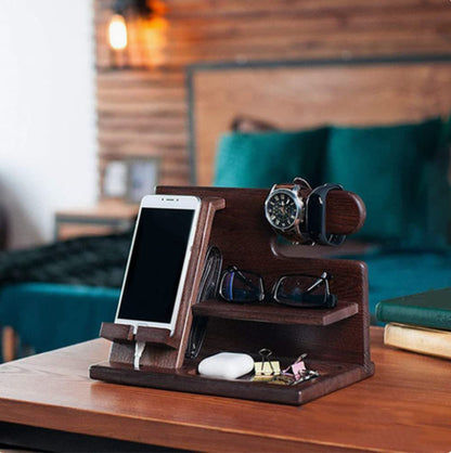 Phone stand - organizer - jewelry holder - desk organizer - gift for men - for cell phones, gifts for him, husband, bedside table, gifts - Image 2
