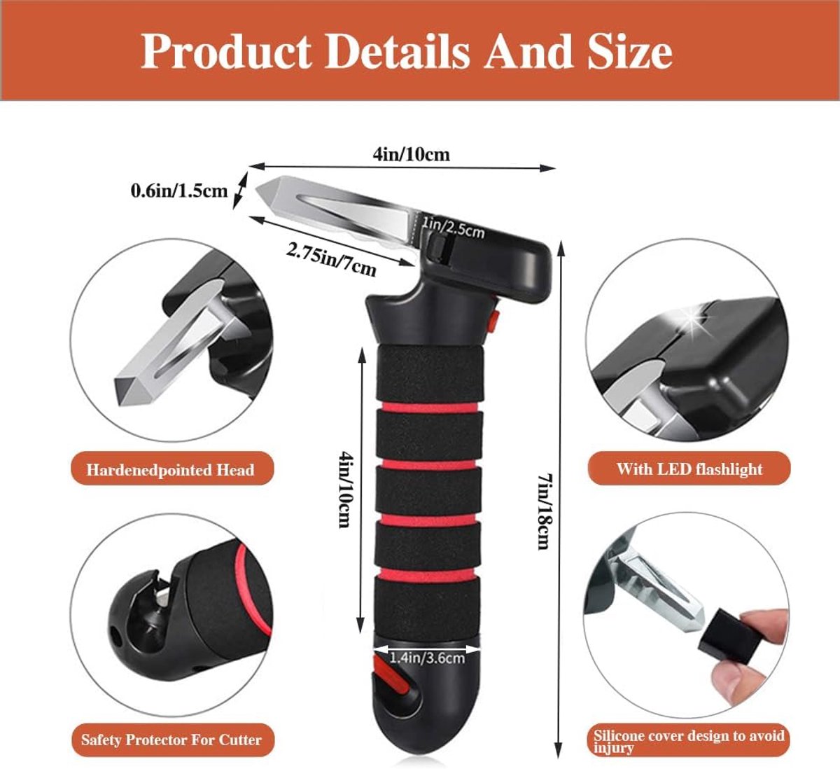 Set of 2 multifunctional car door handles, as an aid for getting in and out of cars, making it easier for disabled people / the elderly / small children / pregnant women / injured people to get in and out of the car - Image 6