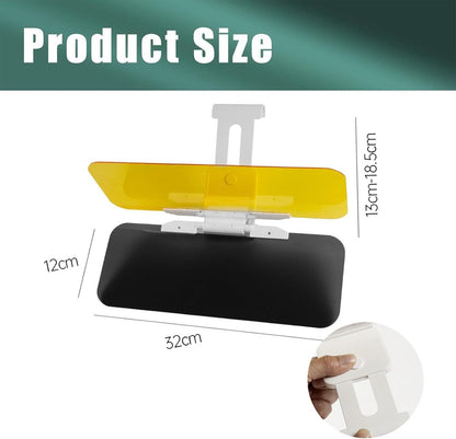 Car Sunshade - 2-in-1 Sunshade Extension - Day and Night Glare Protection - For All Vehicles - Driver and Passenger Side Sunshade - Image 7