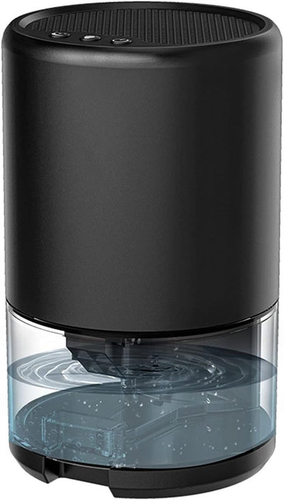 Dehumidifier - Air Dehumidifier - Small Dehumidifier - Smart Sleep Mode - Portable - Ultra Quiet - 3 L/h Dehumidifier - With 1 L Water Tank - Black