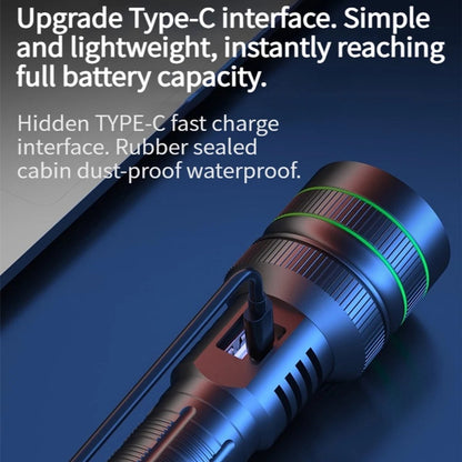 Rechargeable LED Flashlight - Military Flashlight - 5000 lumens - 26650 rechargeable battery - 6 modes - Power bank function - IP67 waterproof - Battery-powered flashlight - Image 5