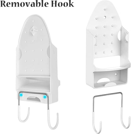 Ironing board and iron holder - Wall-mounted iron - Suspension system for your ironing board AND iron - Simple ironing board holder - 308*148*106mm - Black - Image 4