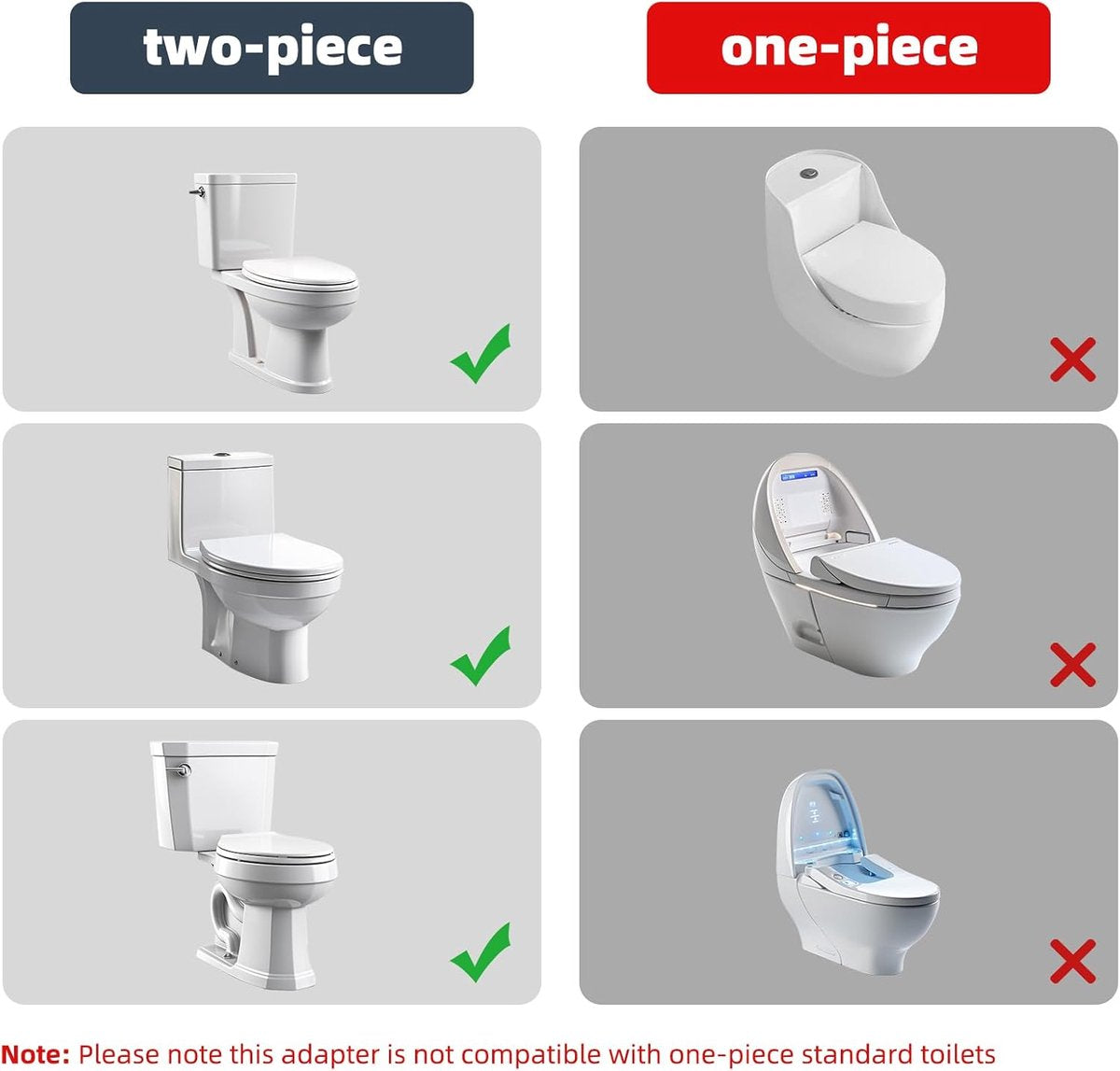 Bidet T-adapter, Metal T-valve for bidet (7/8" x 7/8" x 3/8") or (15/16" x 15/16" x 9/16"), 3-way T-connector for bidet and toilet - Image 4