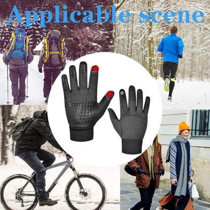 Gloves - Winter Gloves - Sports Gloves - Waterproof Gloves - Cycling Gloves - Touchscreen Gloves - Warm - Windproof - Waterproof and Non-Slip - Suitable for Men and Women - Outdoor Walking - Camping - Running - Cycling - Image 2