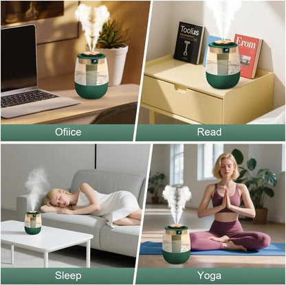 Humidifiers - Bedroom humidifier - Mini humidifier - Children's room humidifier - Humidifier with hygrometer - Humidifier with night light for bedroom - Children's room - Plants - Vegetables - Image 8