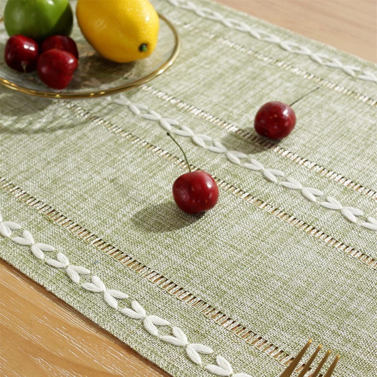 Striped Woven Table Runner - Embroidered Woven Table Runner with Tassels - Bohemian Style Striped Woven Table Runner - For Parties, Christmas, Kitchen, Dinner, Birthday Table Decorations - 33 x 305 cm - Image 7