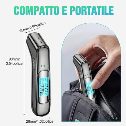 Breathalyzer - Digital Breathalyzer - Portable Breathalyzer - Breathalyzer - With HD LED and high-sensitivity chip - USB rechargeable - Highly accurate breathalyzer for drunk driving - Road safety - Image 2
