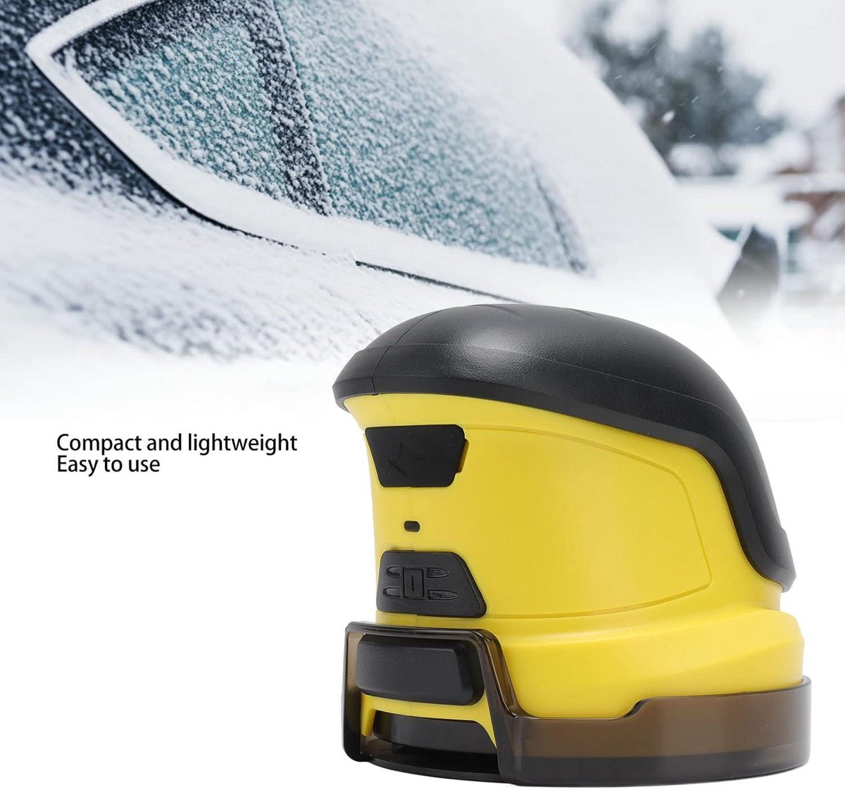 Snow scraper with rotating disc - de-icing and thawing - car - winter - window - snow shovel - windshield - electric - Image 4