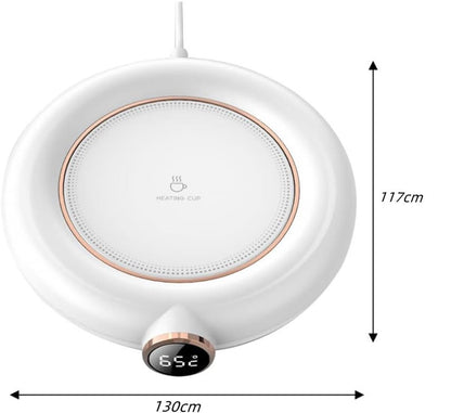 Cup or mug warmer - Heating plate - Coffee cup warmer - Tea cup warmer - Thermal heating plate - Heated coaster - USB coffee warmer for home, office or study use - Wit - Image 5