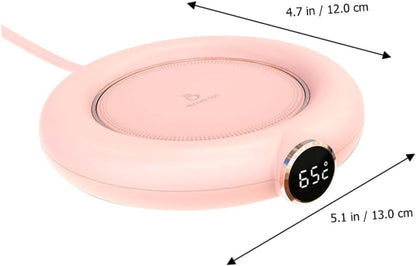 Mug or cup warmer - Heating plate - Coffee cup warmer - Tea cup warmer - Thermal heating plate - Heated coaster - USB coffee warmer for home, office, or desk use - Pink - Image 7
