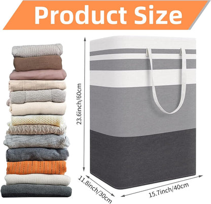 Foldable laundry basket - Large capacity laundry bag - Laundry basket with handles - Laundry hamper for dirty laundry - Suitable for bedroom, bathroom, dormitory - Image 5