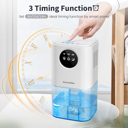 Dehumidifier - Ultra-Quiet Smart Dehumidifier - Home Dehumidifier - Ultra-Quiet Portable Dehumidifier - For Drying Laundry - Dehumidifies Bedrooms, Bathrooms, Wardrobes, and Caravans - White - Image 7