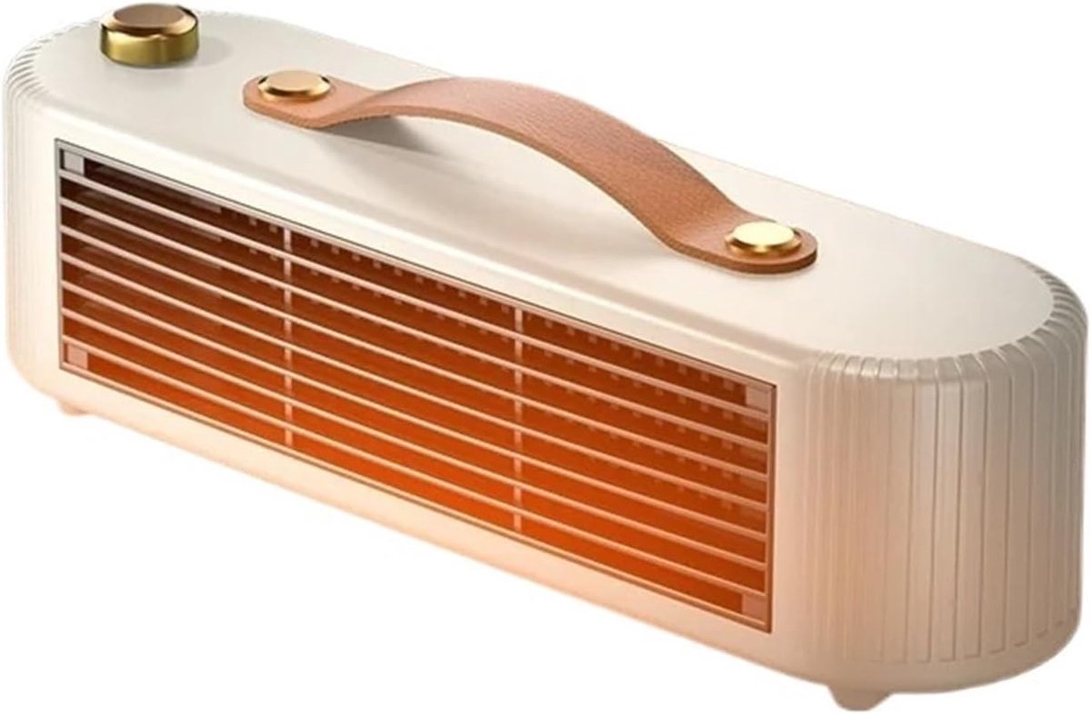 Auxiliary heater, small solar electric heater for home, office or workspace use (White) - Image 4