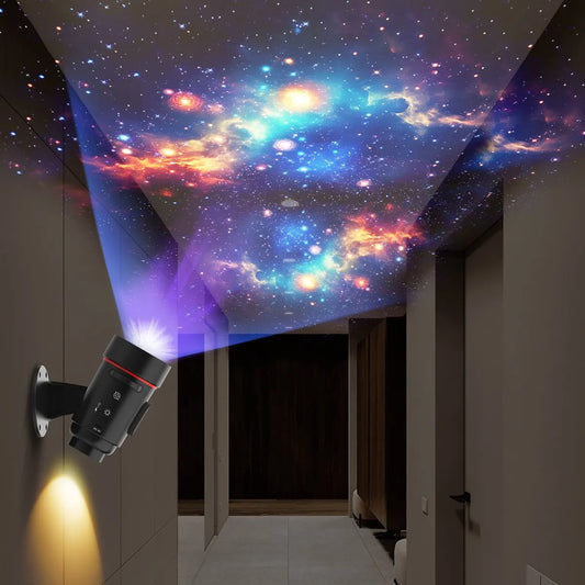 Projector - Starry Sky Projector - Star Projector - HD Starry Sky Projector for Planetarium - Rechargeable - with 2000 mAh battery - 360° Rotating Wall Mount - For Room Decoration - For Children and Adults - Image 3