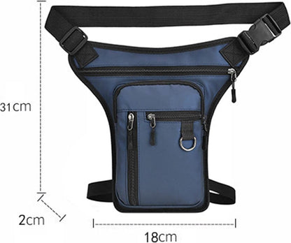 Waterproof Outdoor Waist and Leg Bag with Adjustable Straps for Men and Women - Blauw - Image 6