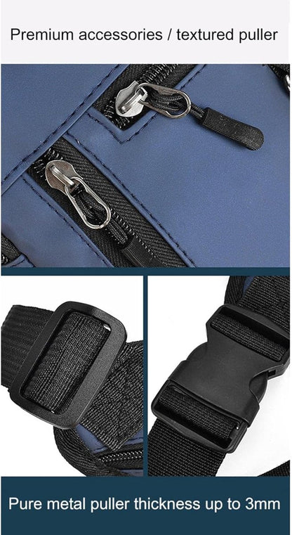 Waterproof Outdoor Waist and Leg Bag with Adjustable Straps for Men and Women - Blauw - Image 8