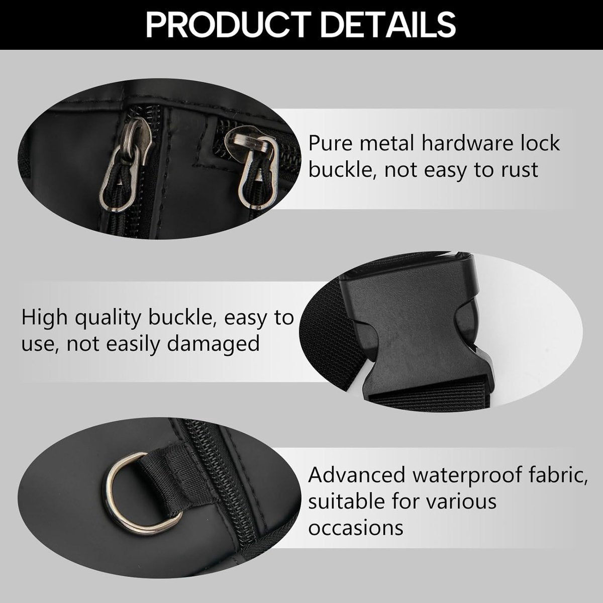 Waterproof Outdoor Waist and Leg Bag with Adjustable Straps for Men and Women - Blauw - Image 9