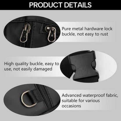 Waterproof Outdoor Waist and Leg Bag with Adjustable Straps for Men and Women - Blauw - Image 9