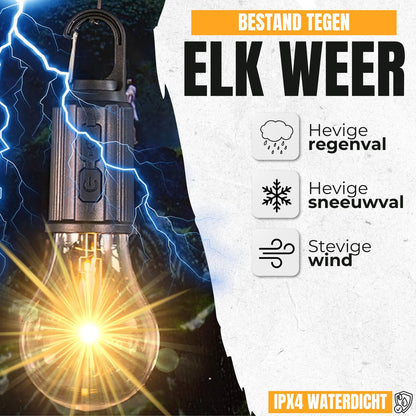 2-piece camping lamp - emergency lighting - 3 settings - camping lamp - rechargeable camping lamp - tent lamp - Image 7