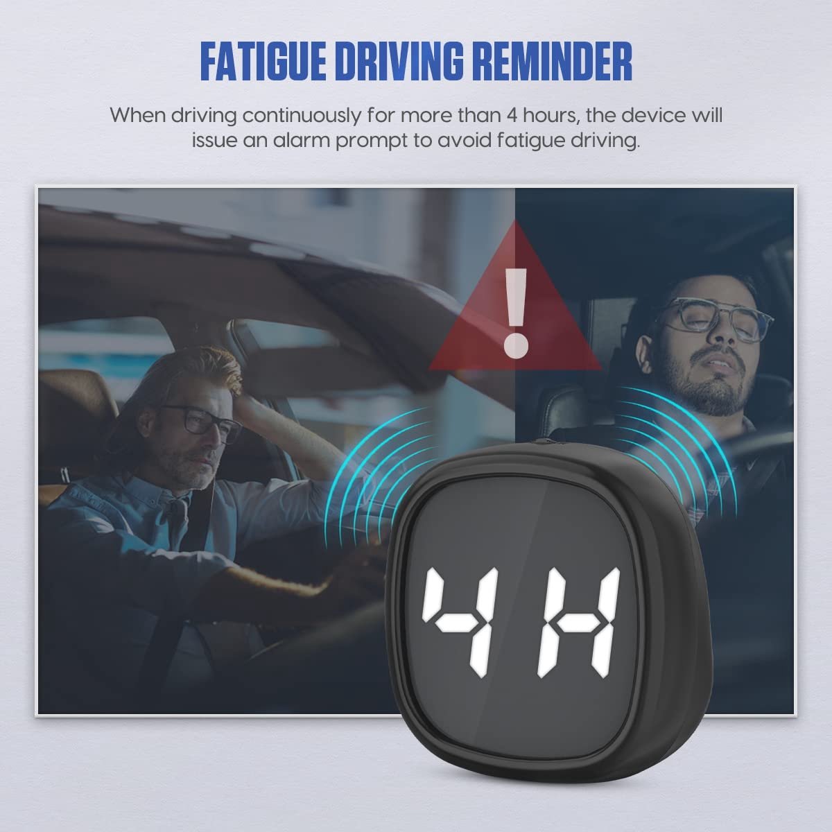 Speedometer - Digital GPS Speedometer - Head-up Display - KMH/MPH - With driver fatigue alert and speed warning - For all vehicles - Image 4