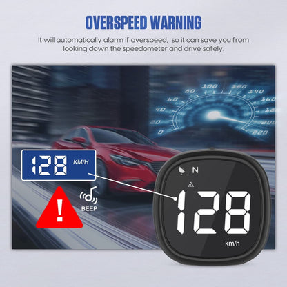 Speedometer - Digital GPS Speedometer - Head-up Display - KMH/MPH - With driver fatigue alert and speed warning - For all vehicles - Image 5