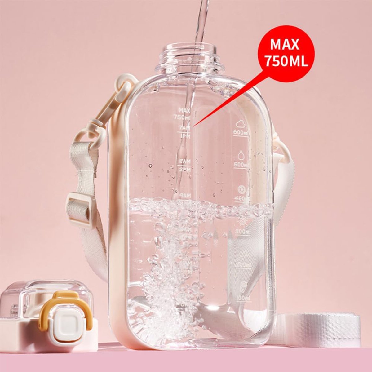 Sports Water Bottle - Fitness Water Bottle - Water Bottle - 750ml Leakproof Bottle - Water Bottle - Suitable for travel, picnics, camping, hiking - Plant-based - Image 4