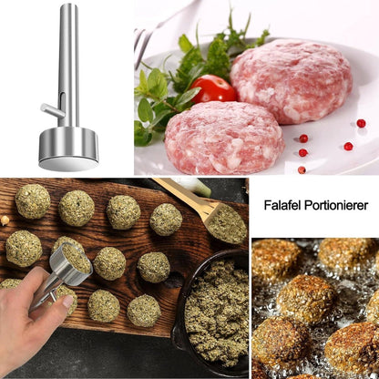 Allecto Plus - 4cm Falafel Scoop - Meatball Maker - Stainless Steel - Kitchen and Restaurant - Non-stick Coating - Image 3