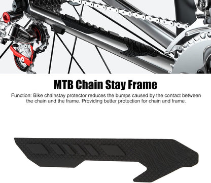 Bicycle chain protector - Silicone chain protector - Road bike chain protector - Protect your bike frame from scratches - Bicycle accessories - Black - 1 piece - Image 6