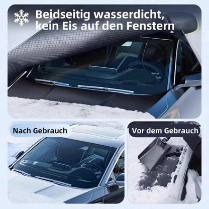 Frost-resistant covers - Windshield cover - With door handles - Foldable - Protects against snow, ice and dust - Image 2