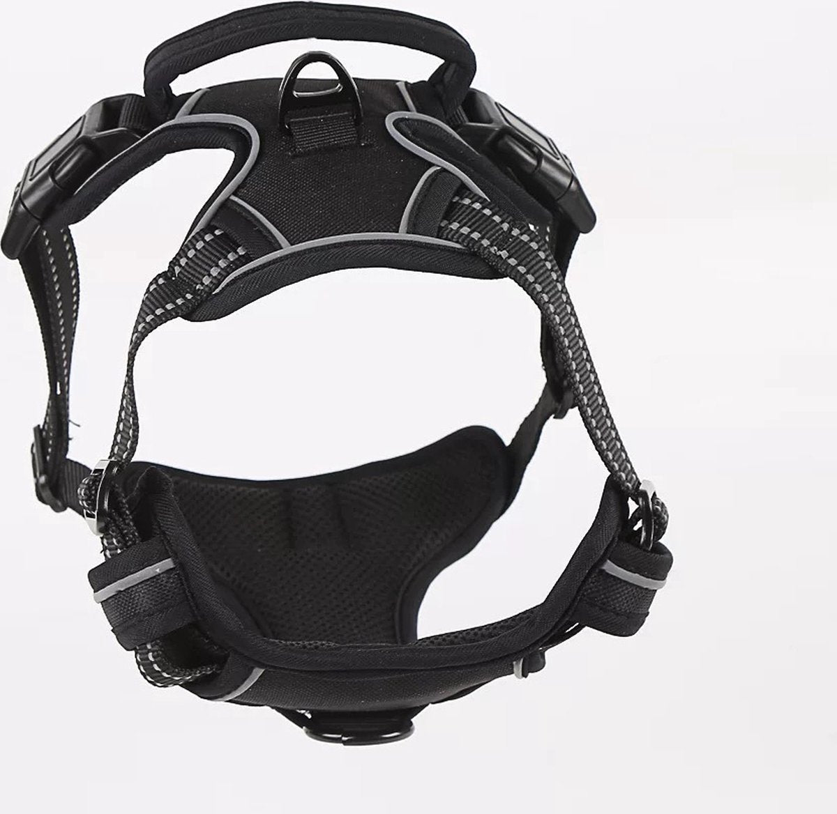 Nixnix - Dog Harness - Size L - Anti-Trek Harness - Dog Harness - Y-Shaped Dog Harness - Reflective - Black - Image 3