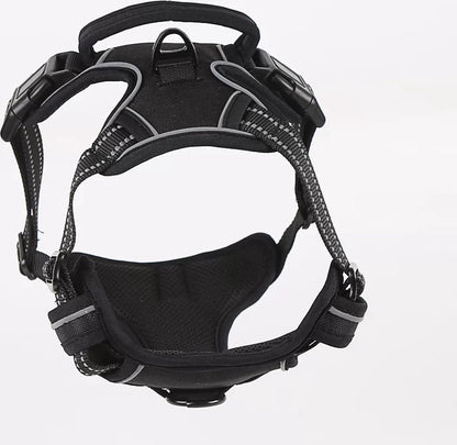 Nixnix - Dog Harness - Size L - Anti-Trek Harness - Dog Harness - Y-Shaped Dog Harness - Reflective - Black - Image 3