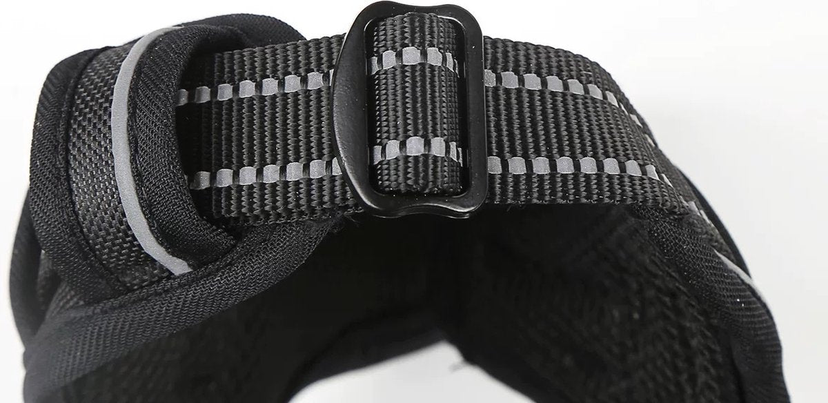 Nixnix - Dog Harness - Size L - Anti-Trek Harness - Dog Harness - Y-Shaped Dog Harness - Reflective - Black - Image 5
