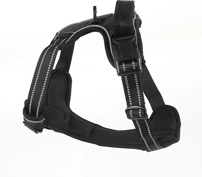 Nixnix - Dog Harness - Size L - Anti-Trek Harness - Dog Harness - Y-Shaped Dog Harness - Reflective - Black - Image 7