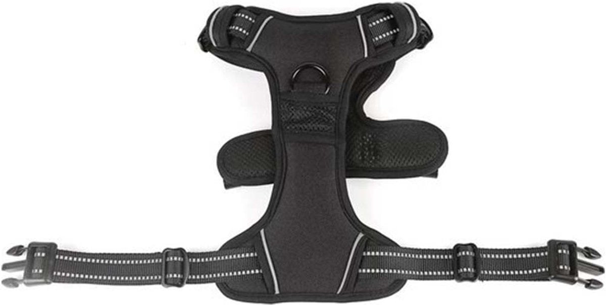 Nixnix - Dog Harness - Size L - Anti-Trek Harness - Dog Harness - Y-Shaped Dog Harness - Reflective - Black - Image 8