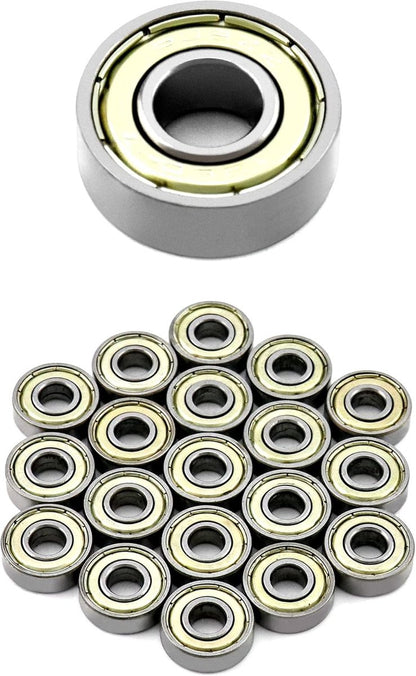 20 608zz ball bearings - Miniature deep groove ball bearings, double metal shielding - For skateboards, scooters, inline skates, 8 mm x 22 mm x 7 mm - Image 6