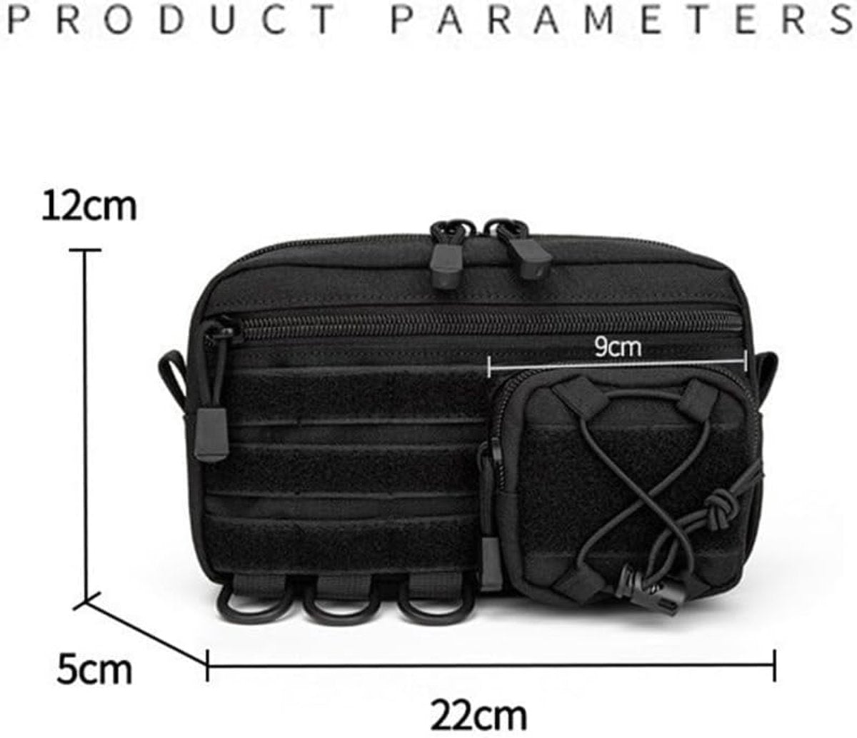 Bike bag - Fanny pack - Organizer - Pouch - Ultralight storage box - Waterproof Oxford Ripstop - Perfect for hiking, cycling, and survival gear - Image 2