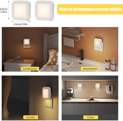 Night light - Night light plug - Adult night light - LED night light - With sliding dimming position - Suitable for bedrooms and staircases - For babies, adults, and children (pack of 2) - Image 5