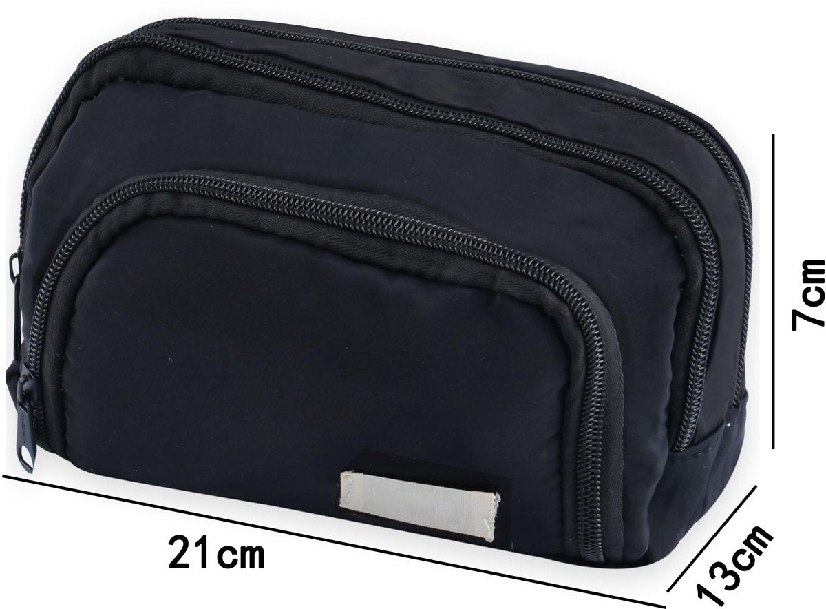 Pencil Case - Pencil Case - Adults - Boys and Girls - School Pencil Case - Black - Image 2