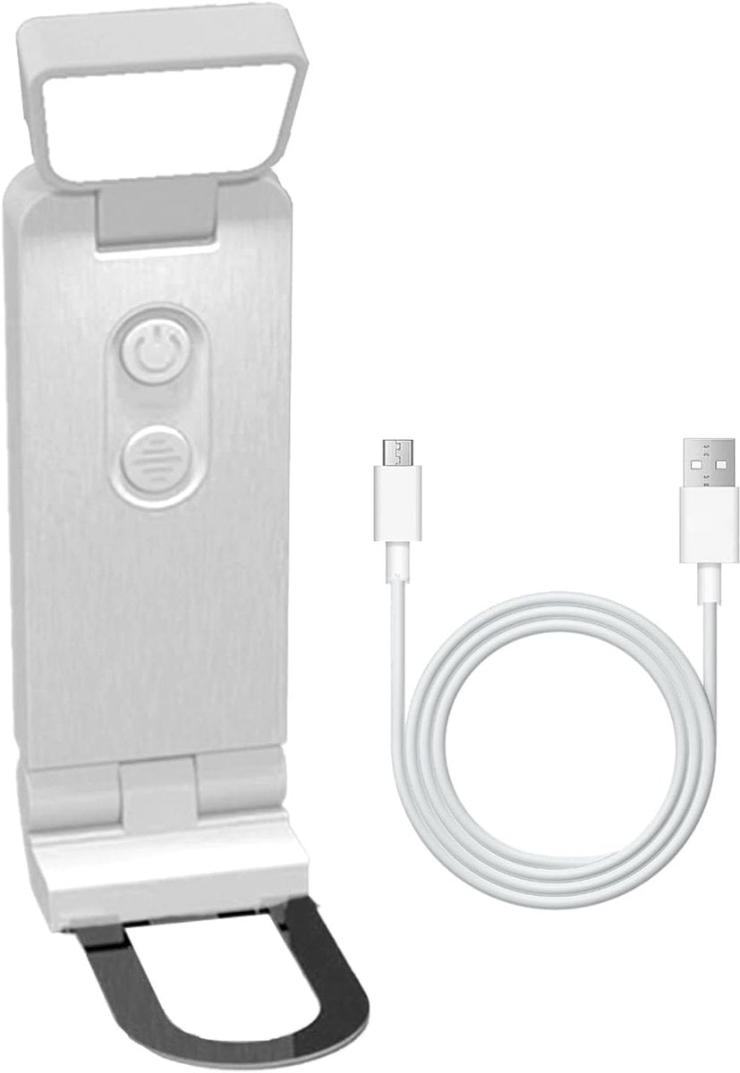 Reading Lamp - Book Lamp with Clip - 6 Lighting Levels - Bedtime Use - Adjustable Intensity - Reading Lamps - USB-C Rechargeable - With - Image 7