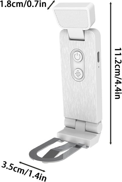 Reading Lamp - Book Lamp with Clip - 6 Lighting Levels - Bedtime Use - Adjustable Intensity - Reading Lamps - USB-C Rechargeable - With - Image 8
