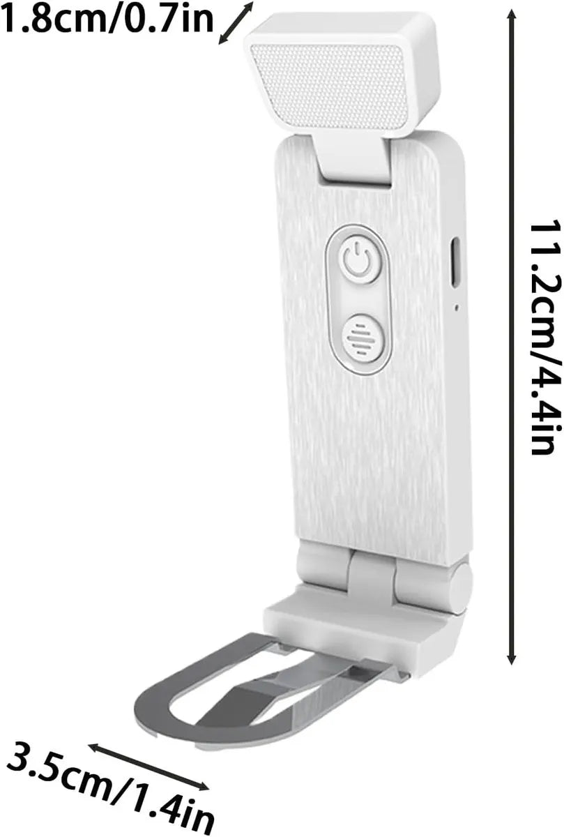 Reading Lamp - Book Lamp with Clip - 6 Lighting Levels - Bedtime Use - Adjustable Intensity - Reading Lamps - USB-C Rechargeable - With - Image 8